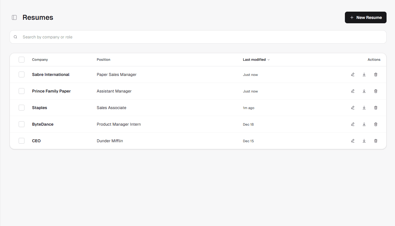 Screenshot showing automatic version history